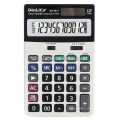 Calculateur d&#39;impôt à 12 chiffres blanc et gris